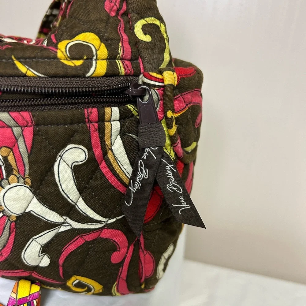 Vera Bradley Hobo Bag Floral Design with vintage lock and key pushet- Vintage